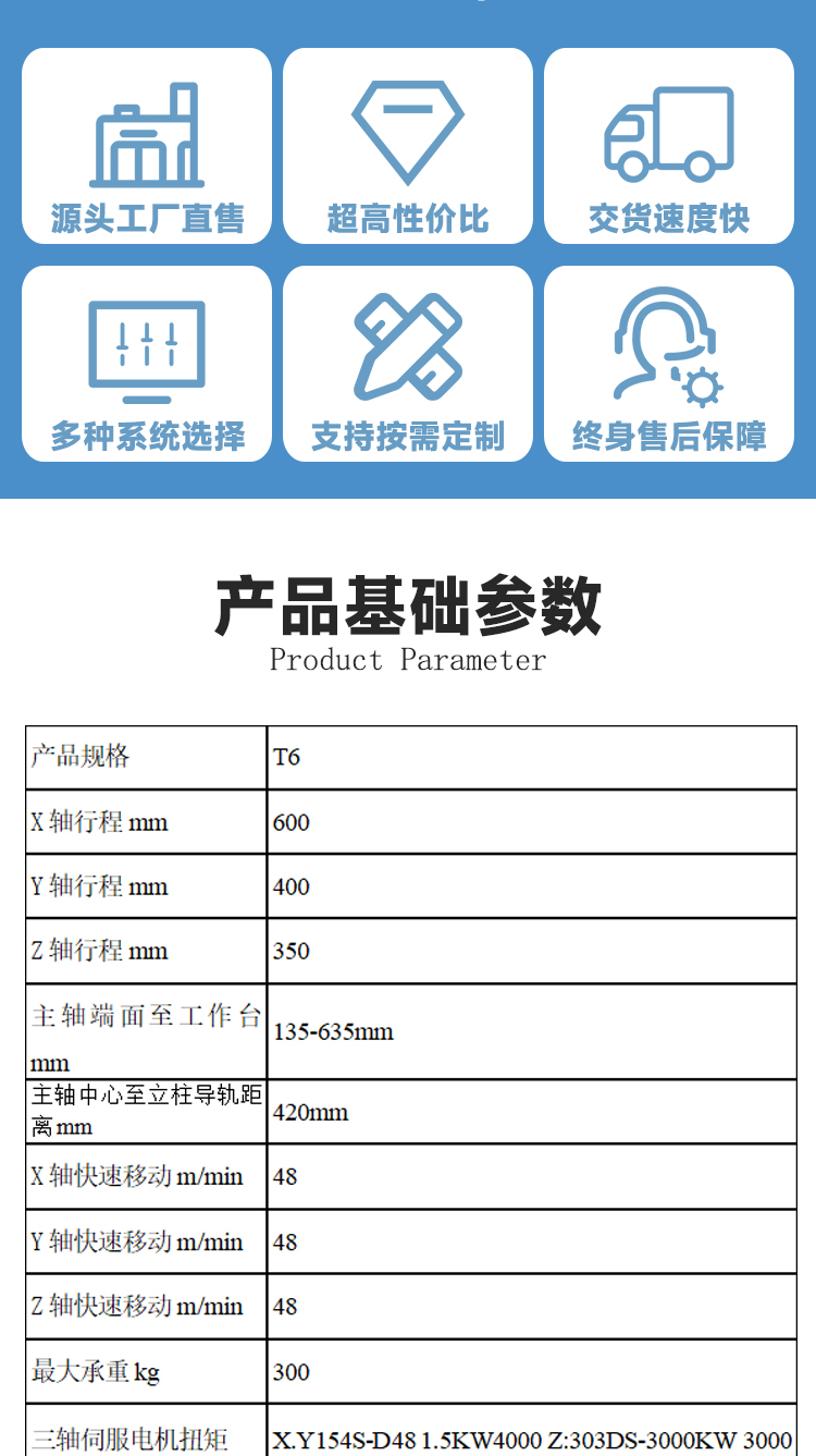 T6钻攻中心小型机床四五轴加工中心立式型材CNC加工中心
