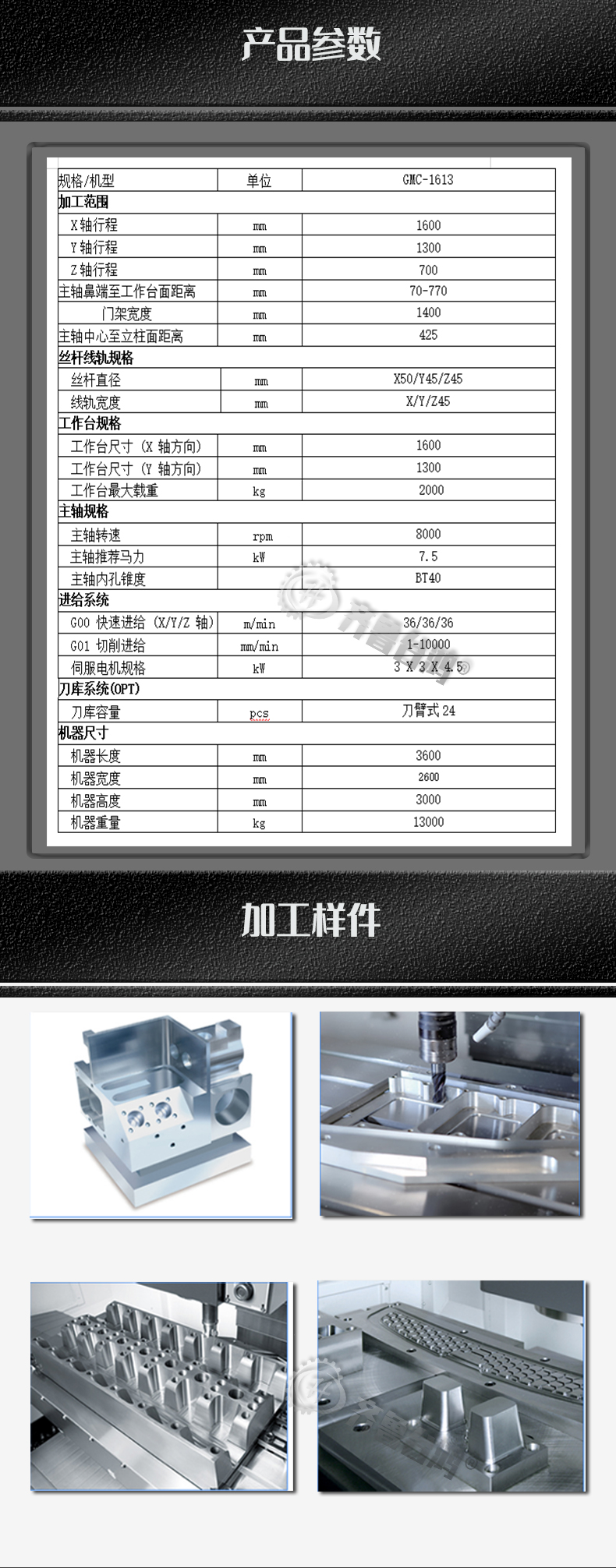 1613小型龙门加工中心数控龙门铣床两线一硬